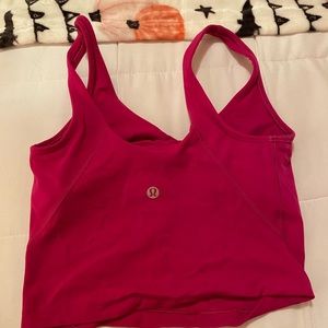 lulu pink align tank